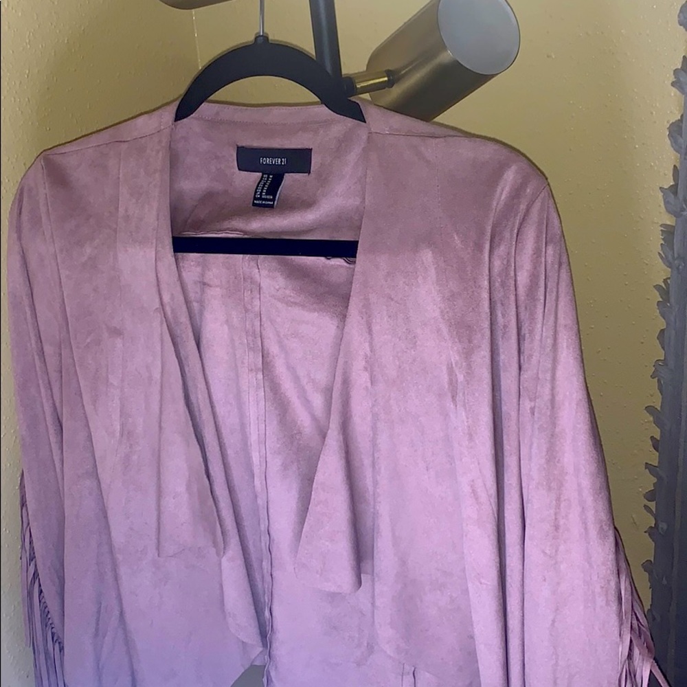 Forever 21 fringe jacket